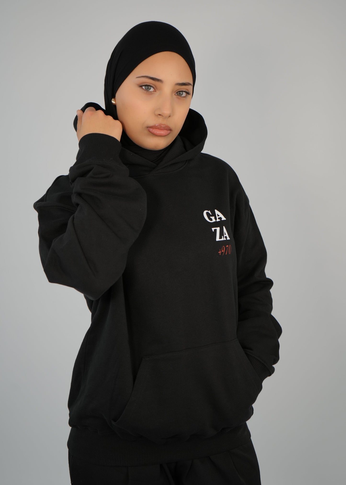 +970 Palestine Hoodie | Black | m/f