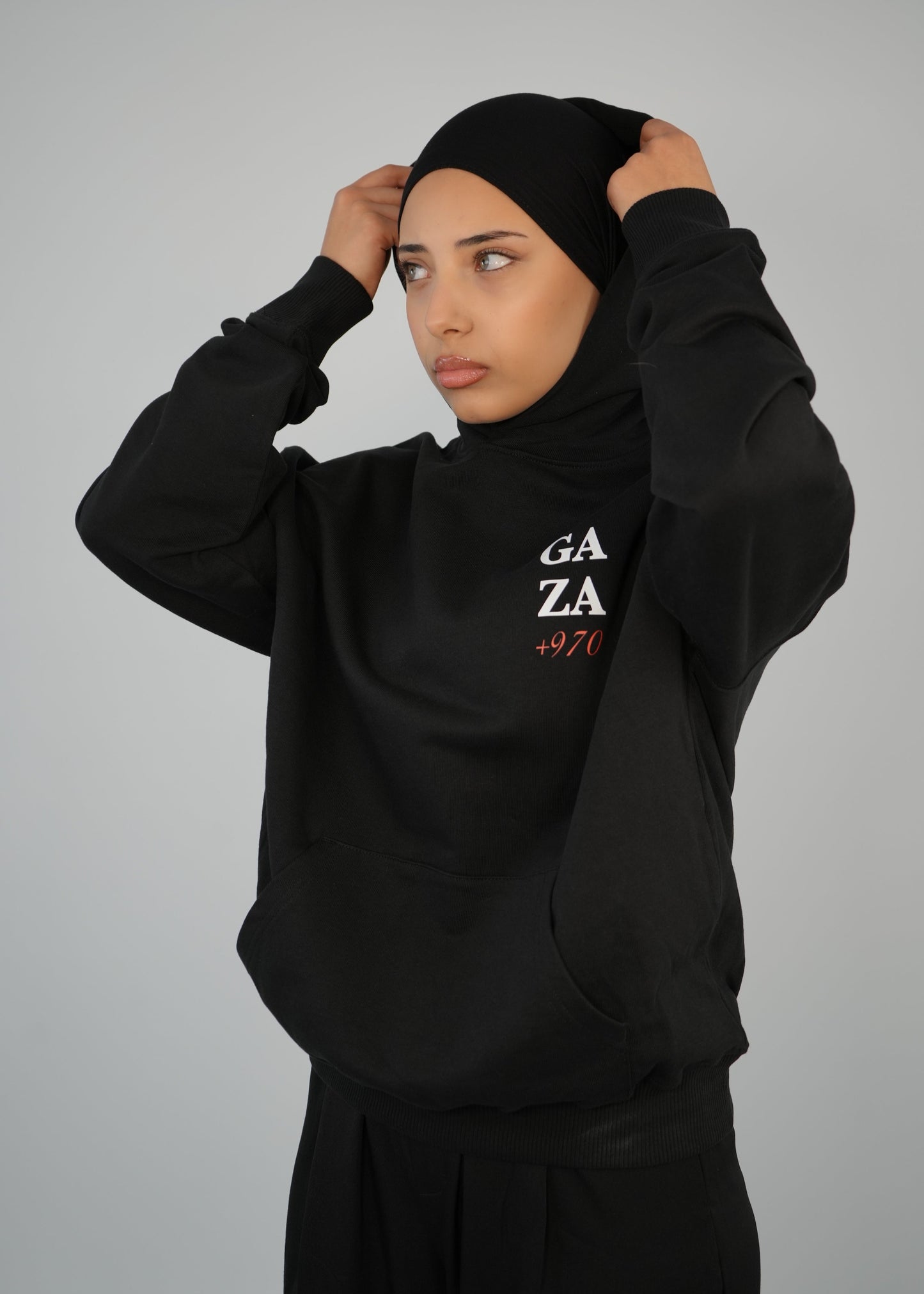 +970 Palestine Hoodie | Black | m/f