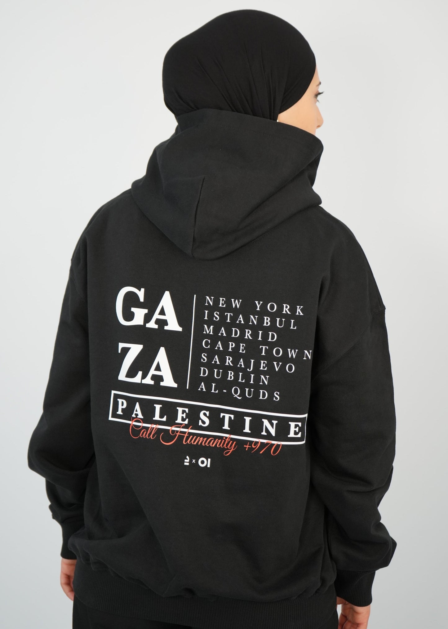 +970 Palestine Hoodie | Black | m/f