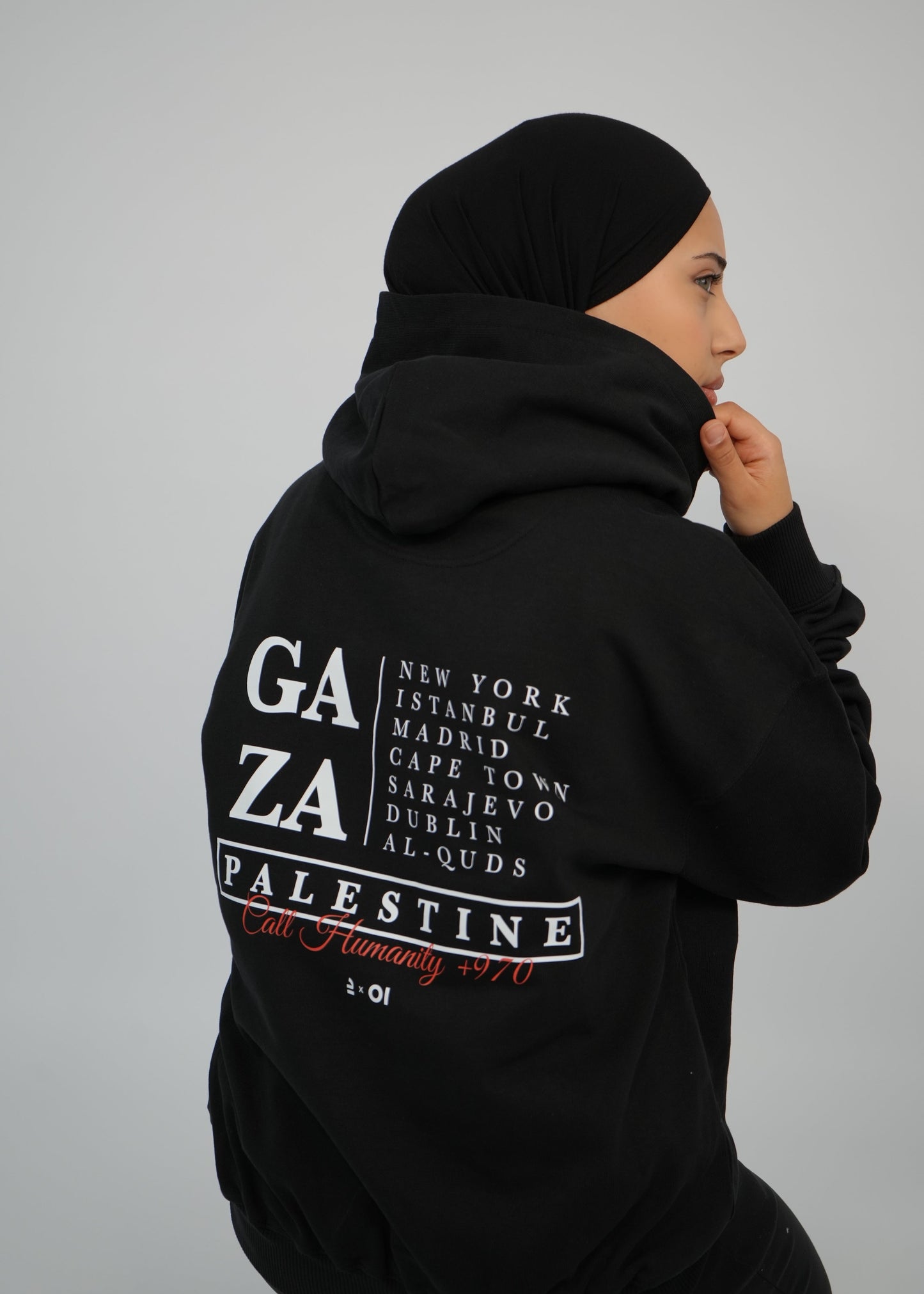 +970 Palestine Hoodie | Black | m/f