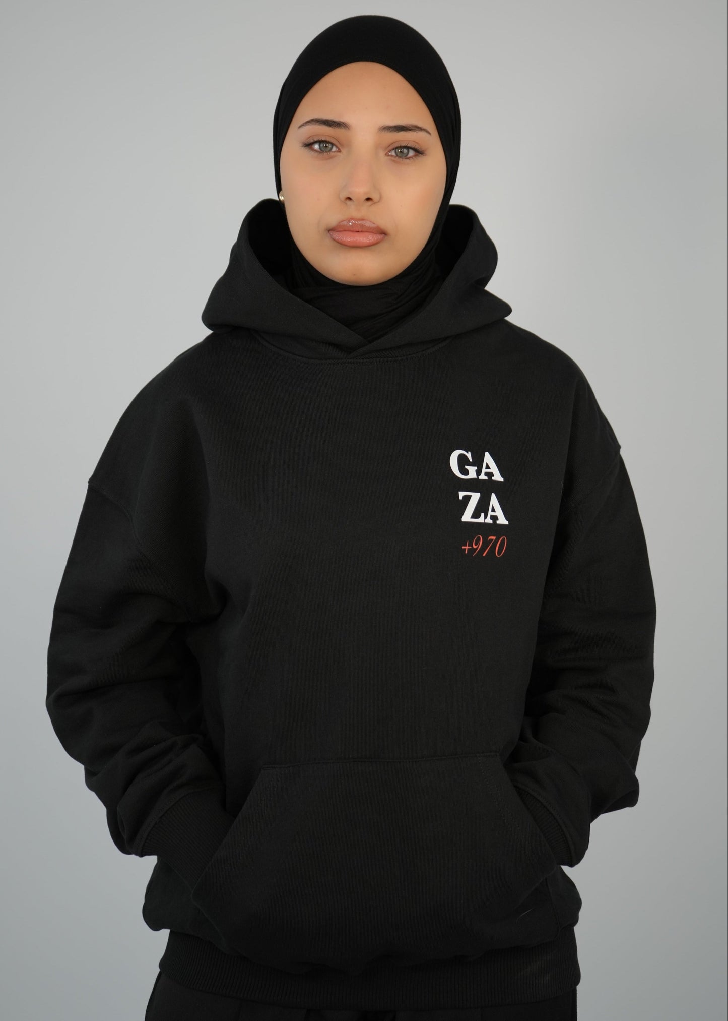 +970 Palestine Hoodie | Black | m/f