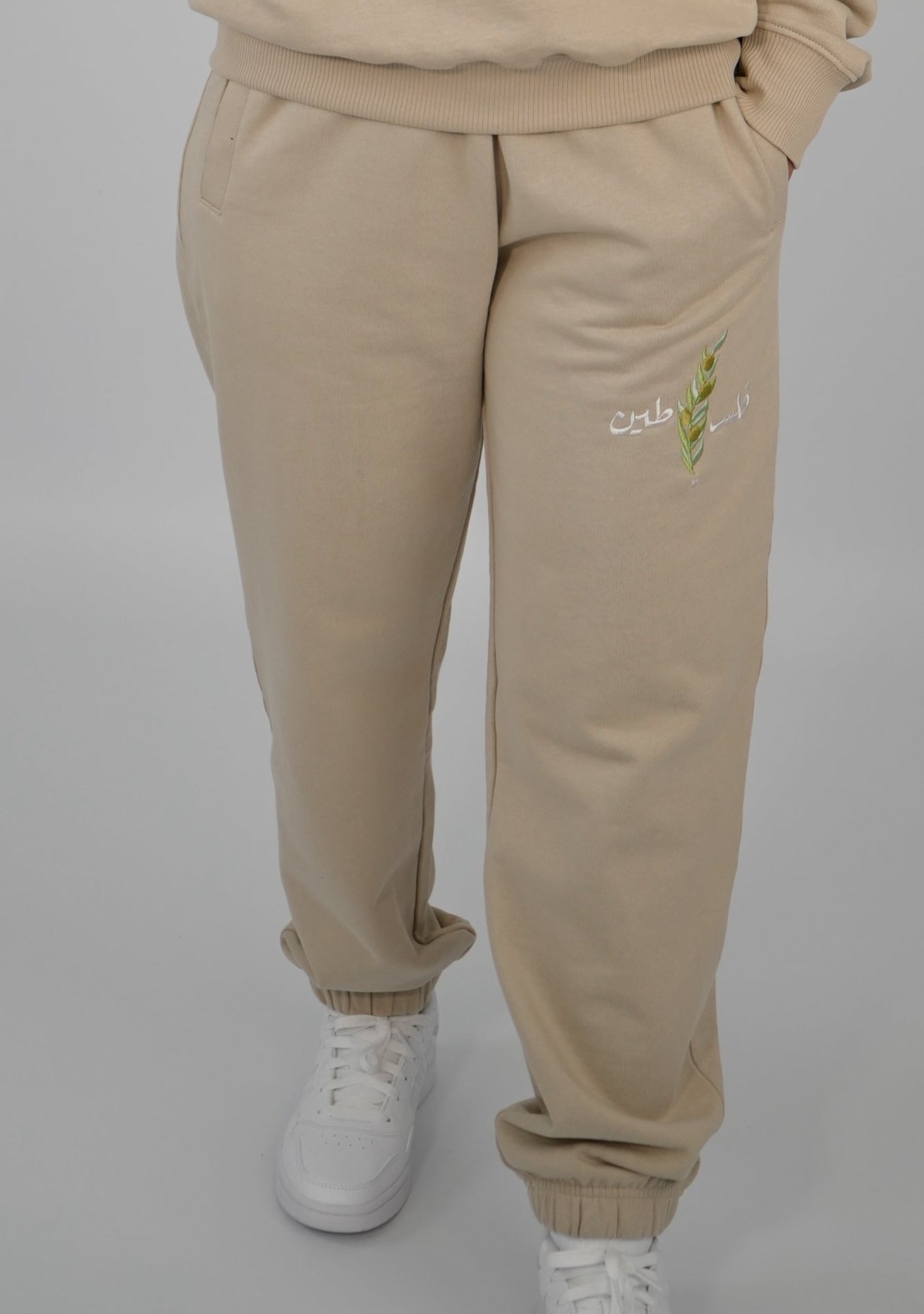 Olive Stick Hose | Beige | m/f