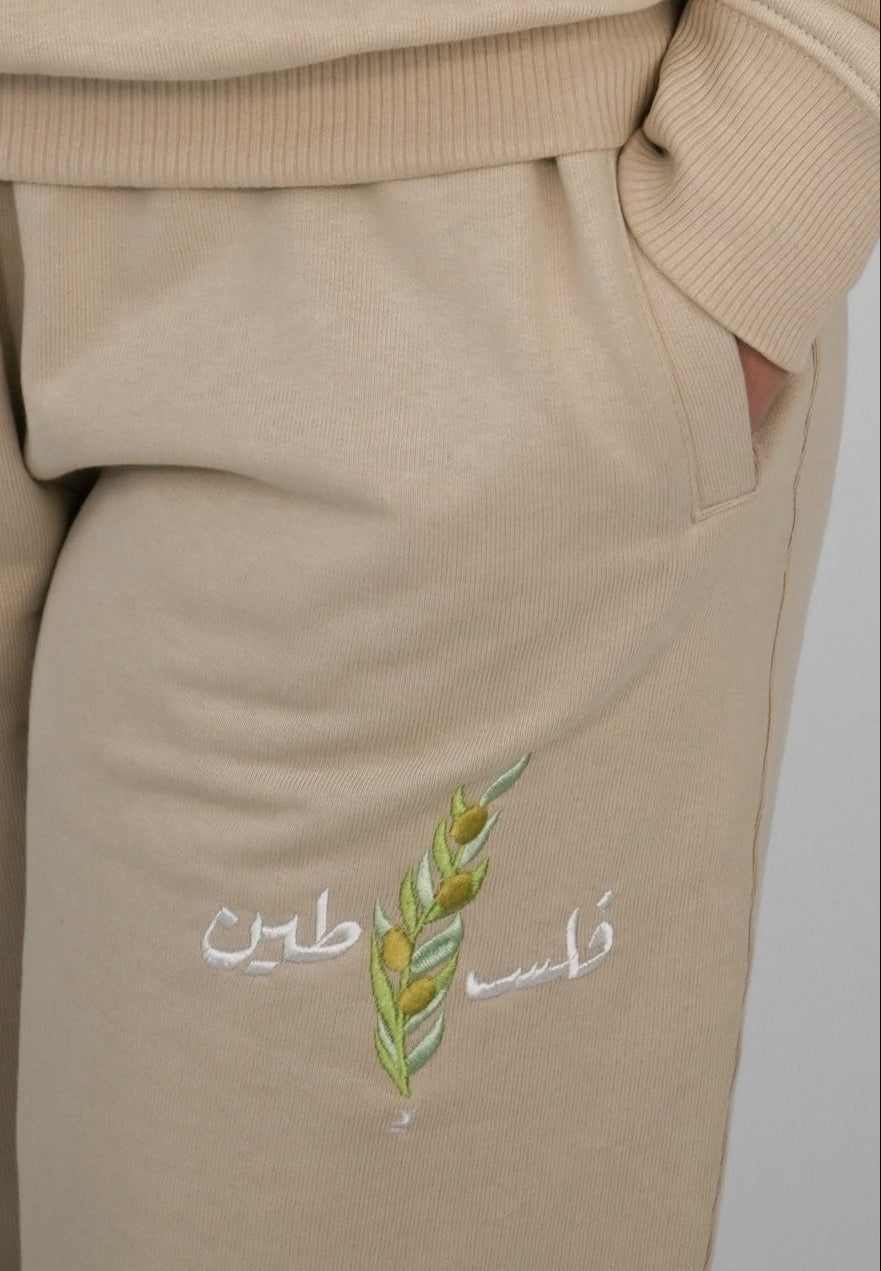 Olive Stick Hose | Beige | m/f