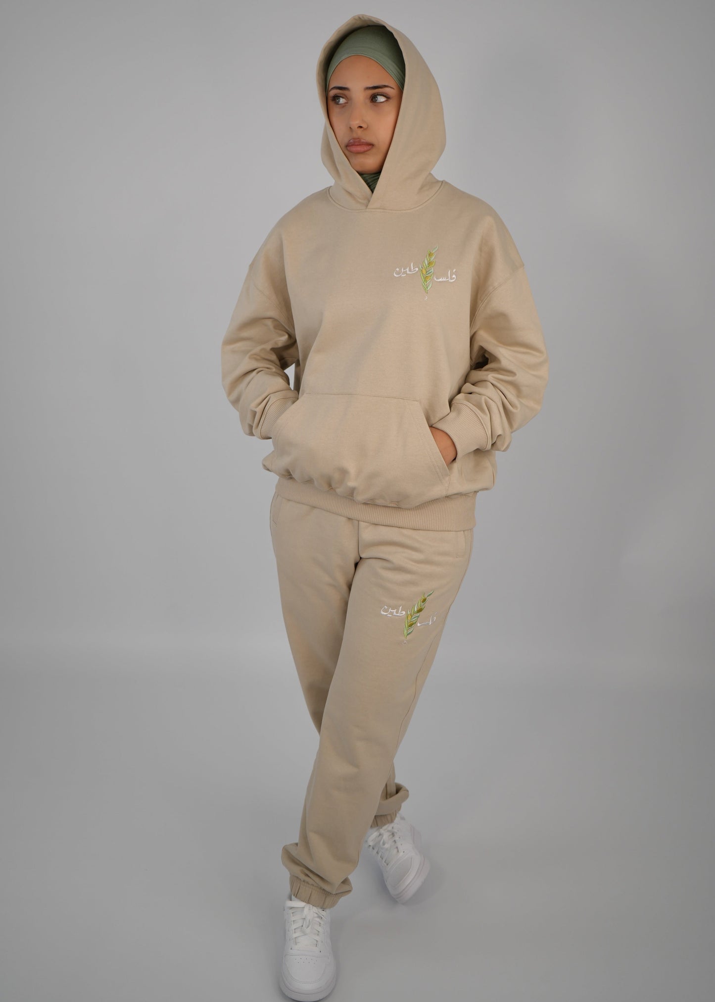 Olive Stick Hose | Beige | m/f