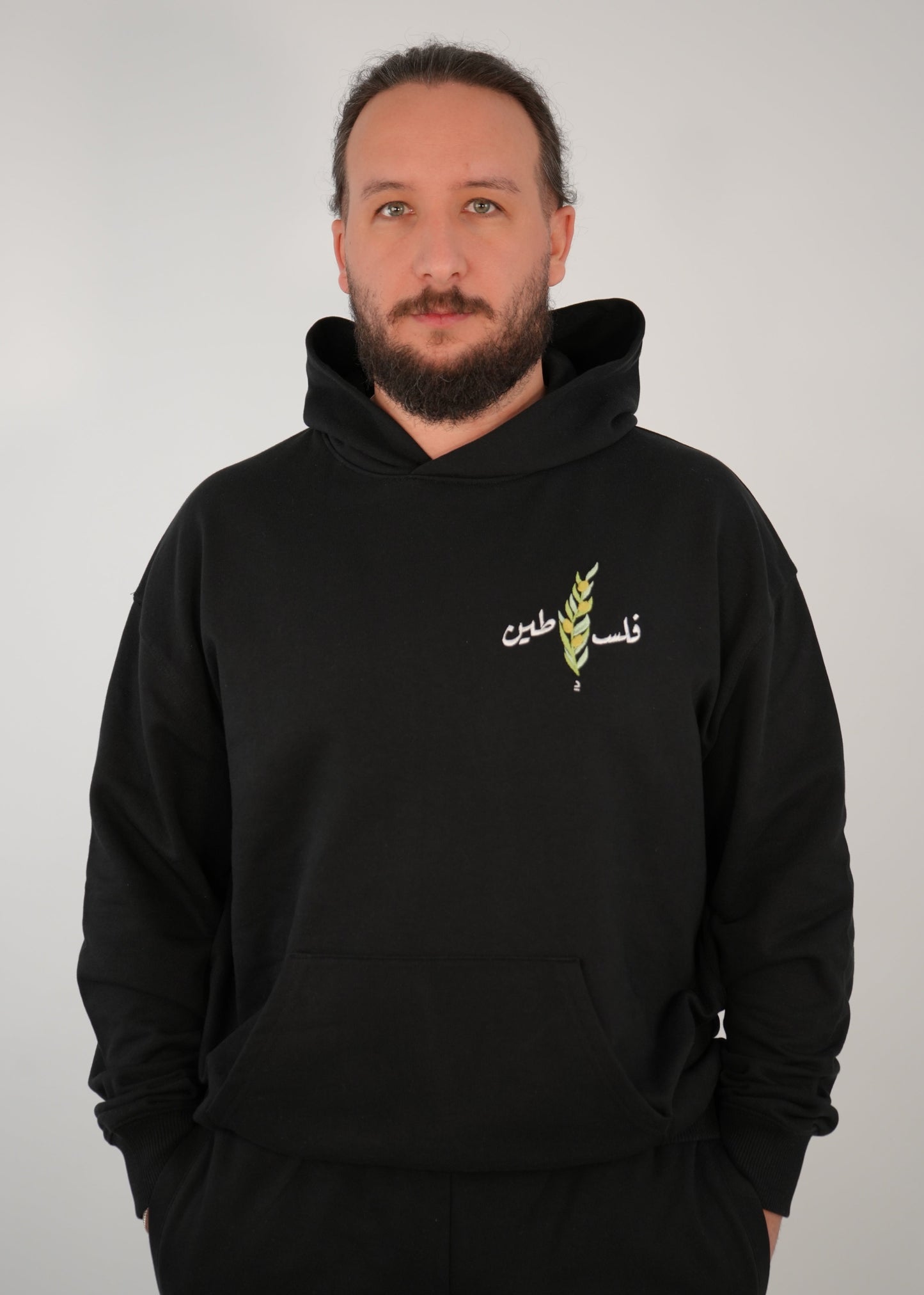 Olive Stick Hoodie | Black | m/f