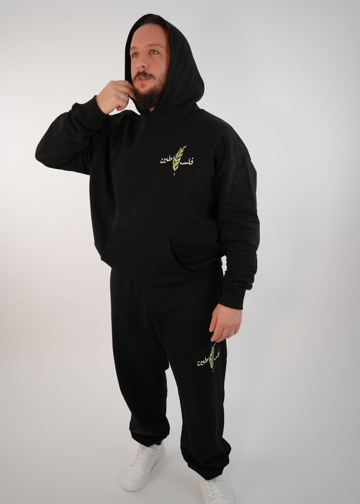 Olive Stick Hoodie | Black | m/f