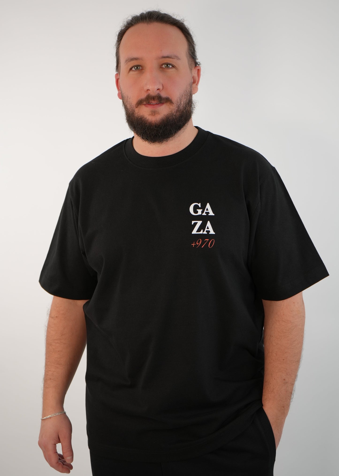 +970 Palestine T-Shirt | Black | m/f