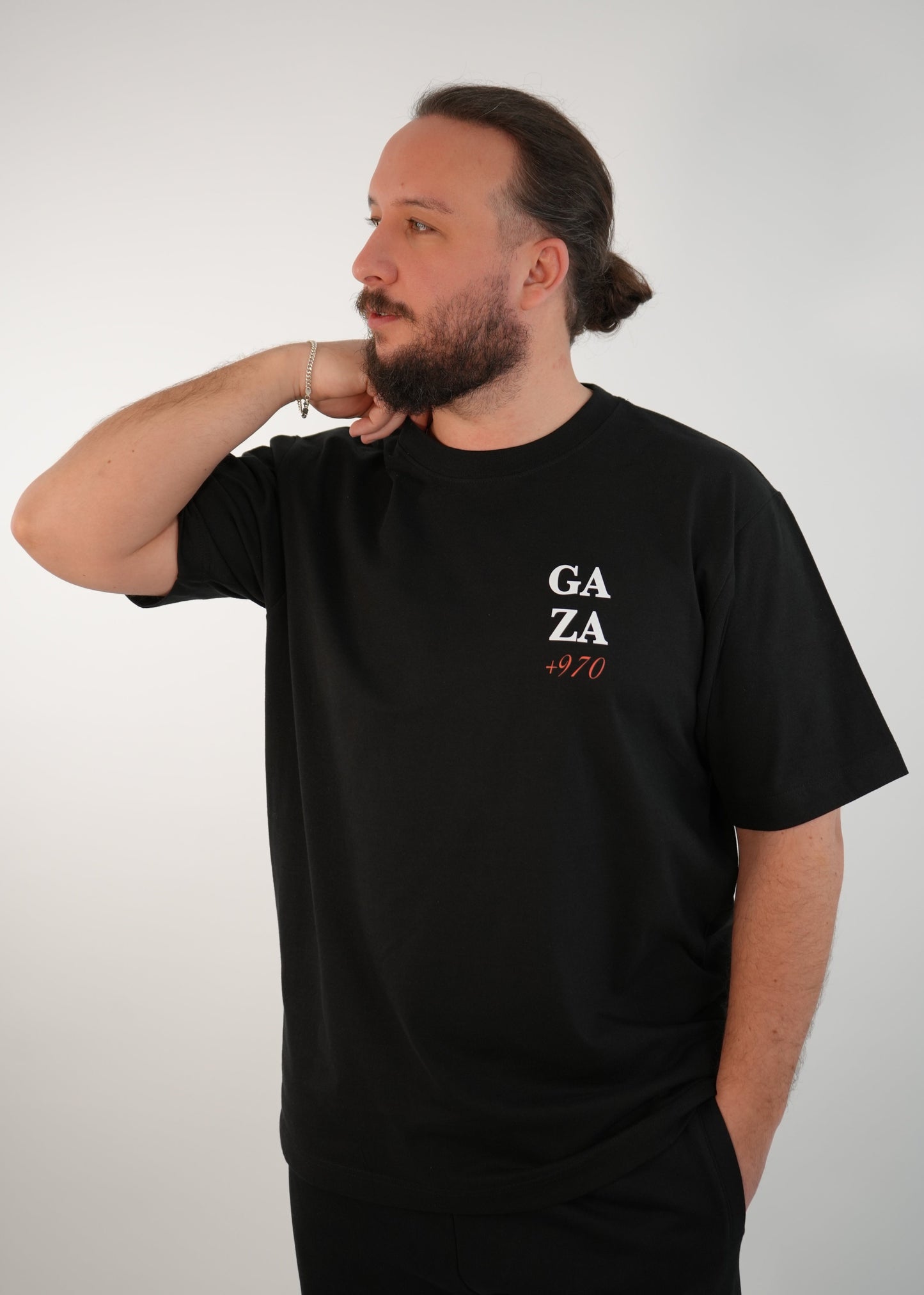 +970 Palestine T-Shirt | Black | m/f