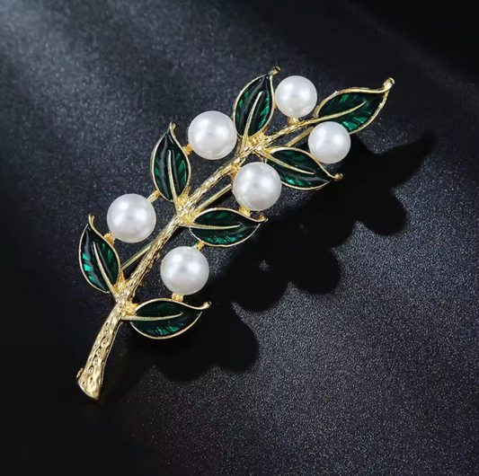Olivenzweig Brosche/Pin
