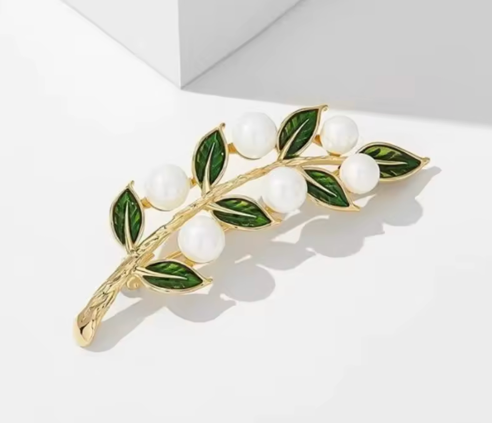 Olivenzweig Brosche/Pin