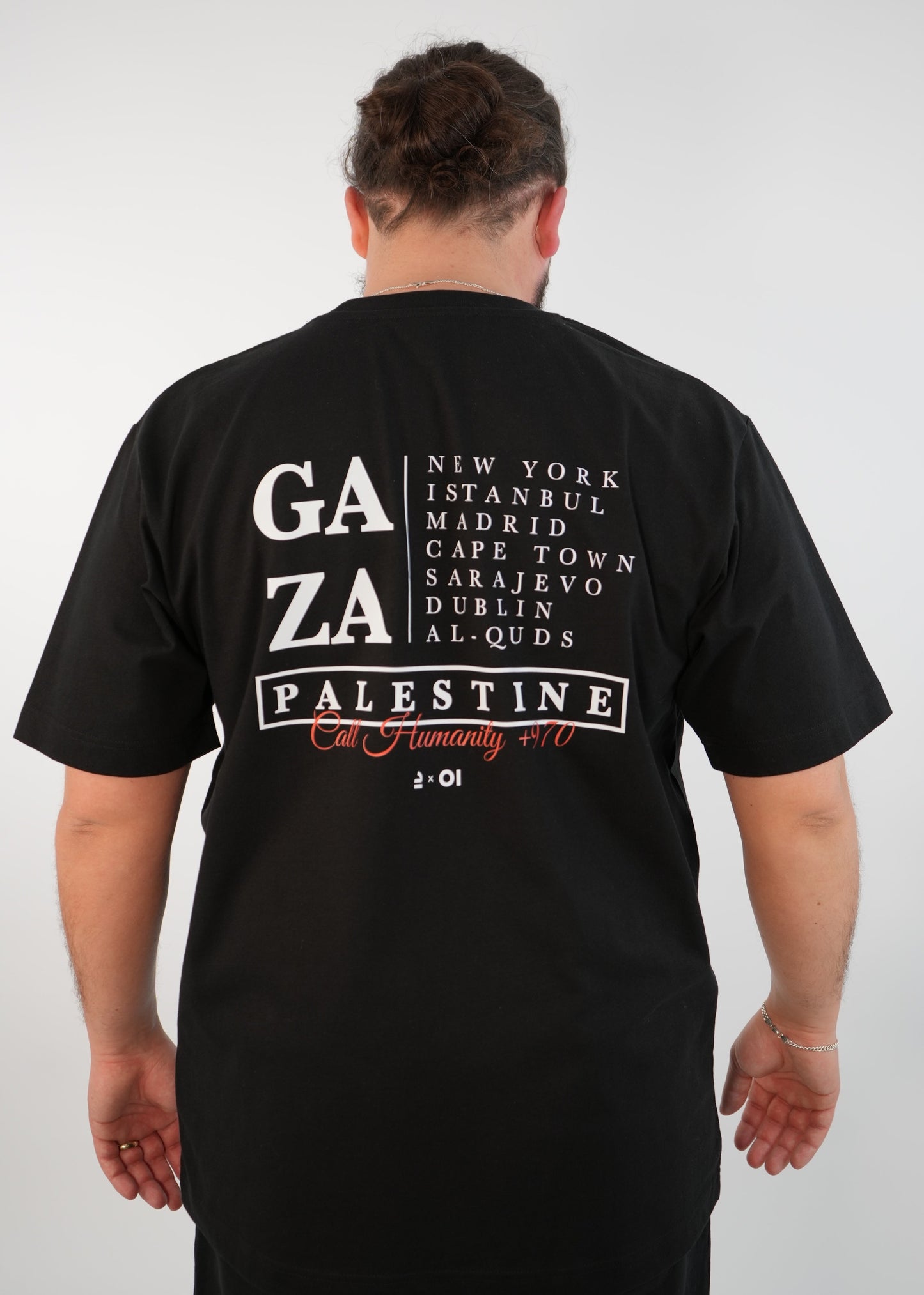 +970 Palestine T-Shirt | Black | m/f