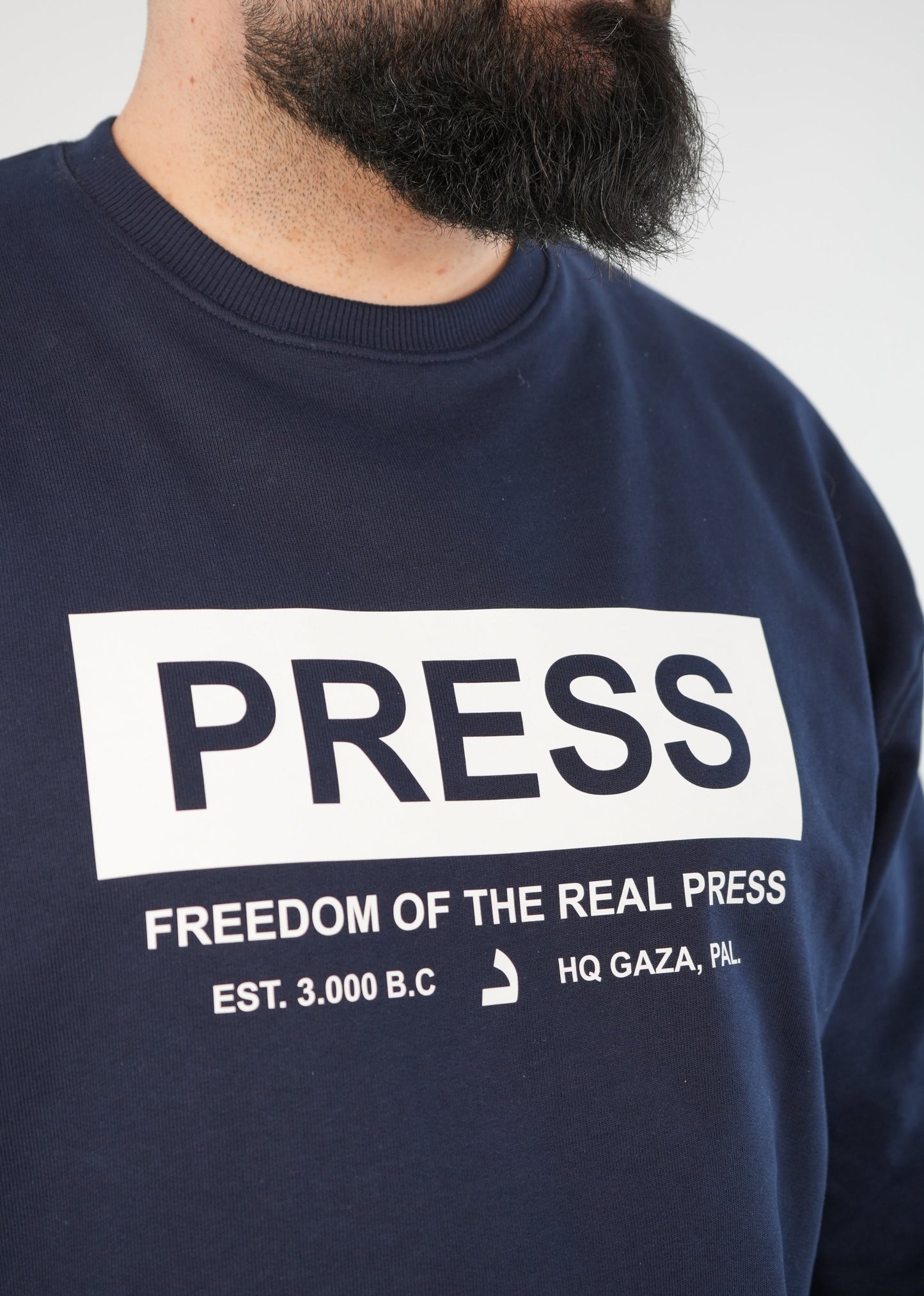 Press Sweatshirt | Navy | m/f