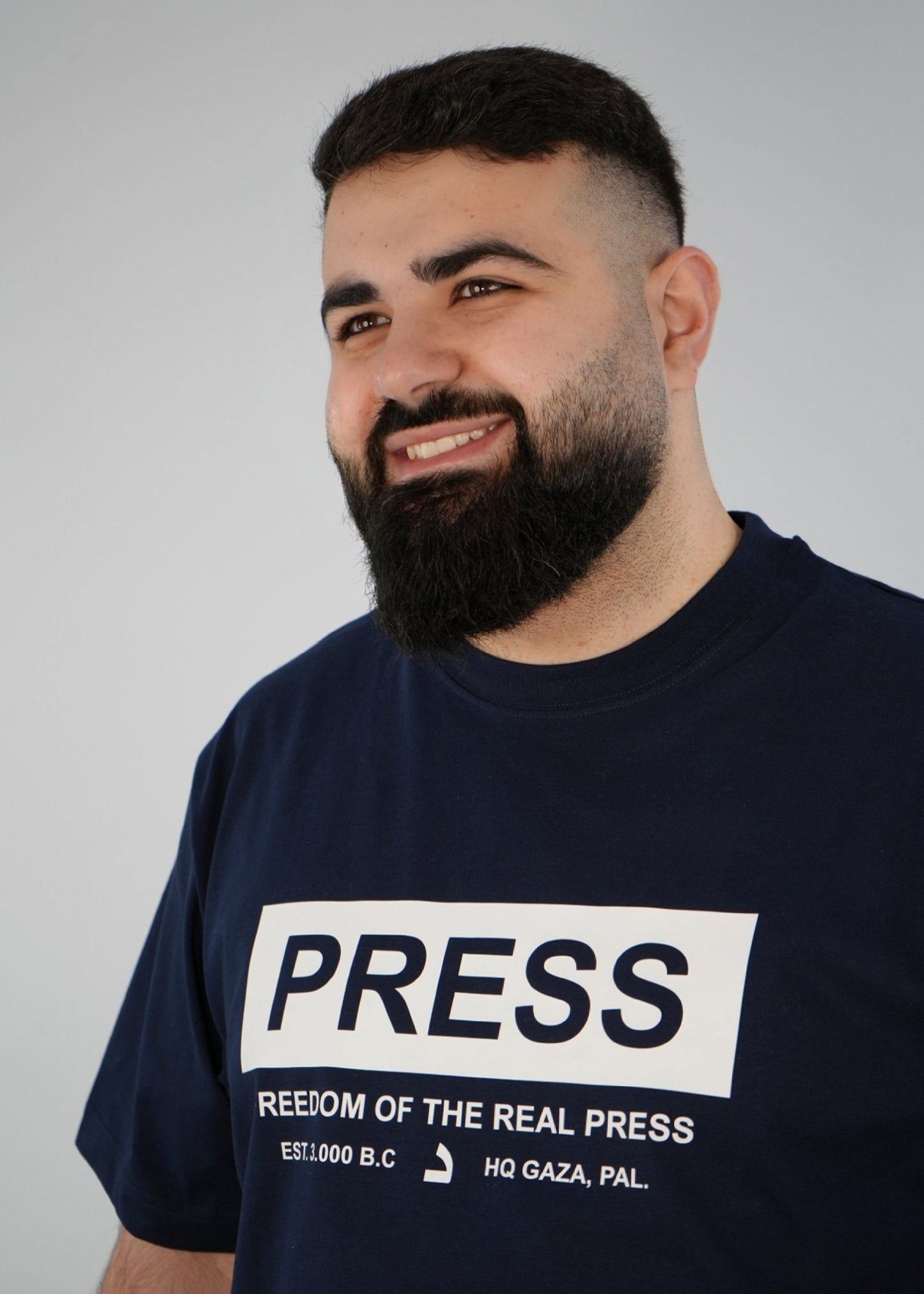 Press T-Shirt | Navy | m/f