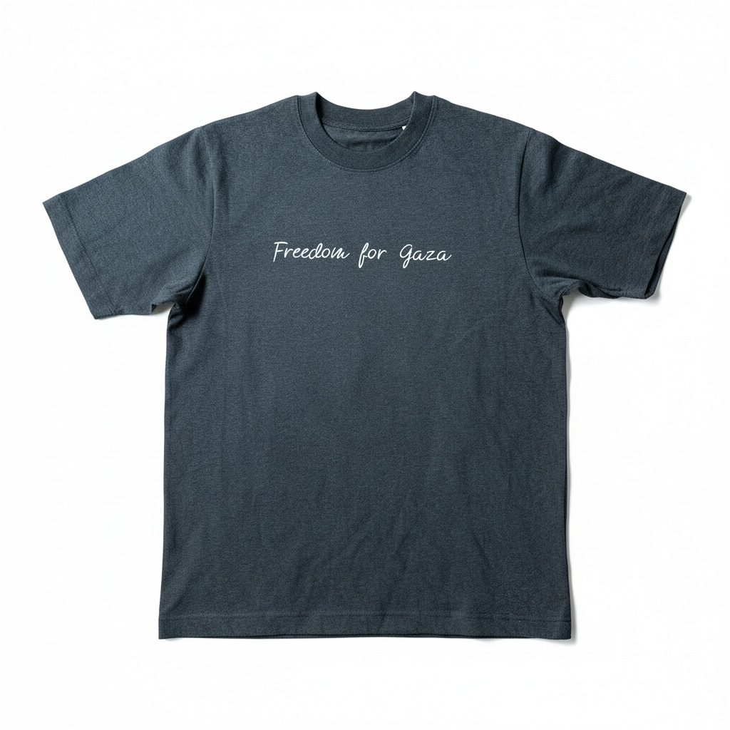 "Freedom for Gaza“ | T-Shirt | grau (m/f)