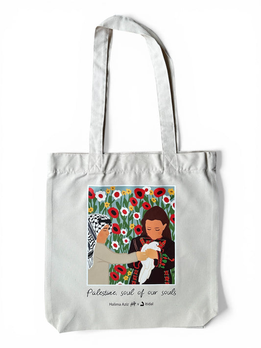 "Palestine, the soul of our souls“ | Beutel | beige