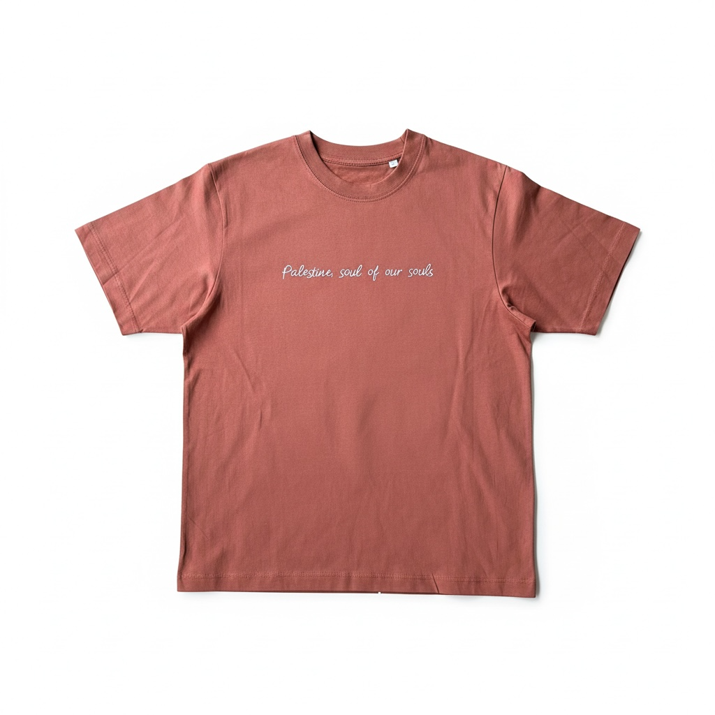 "Palestine, the soul of our souls“ | T-Shirt | Rote Erde (m/f)
