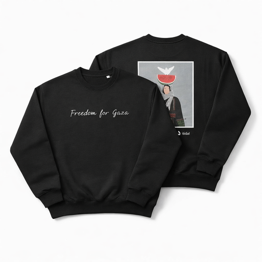 "Freedom for Gaza“ | Sweatshirt | black (m/f)