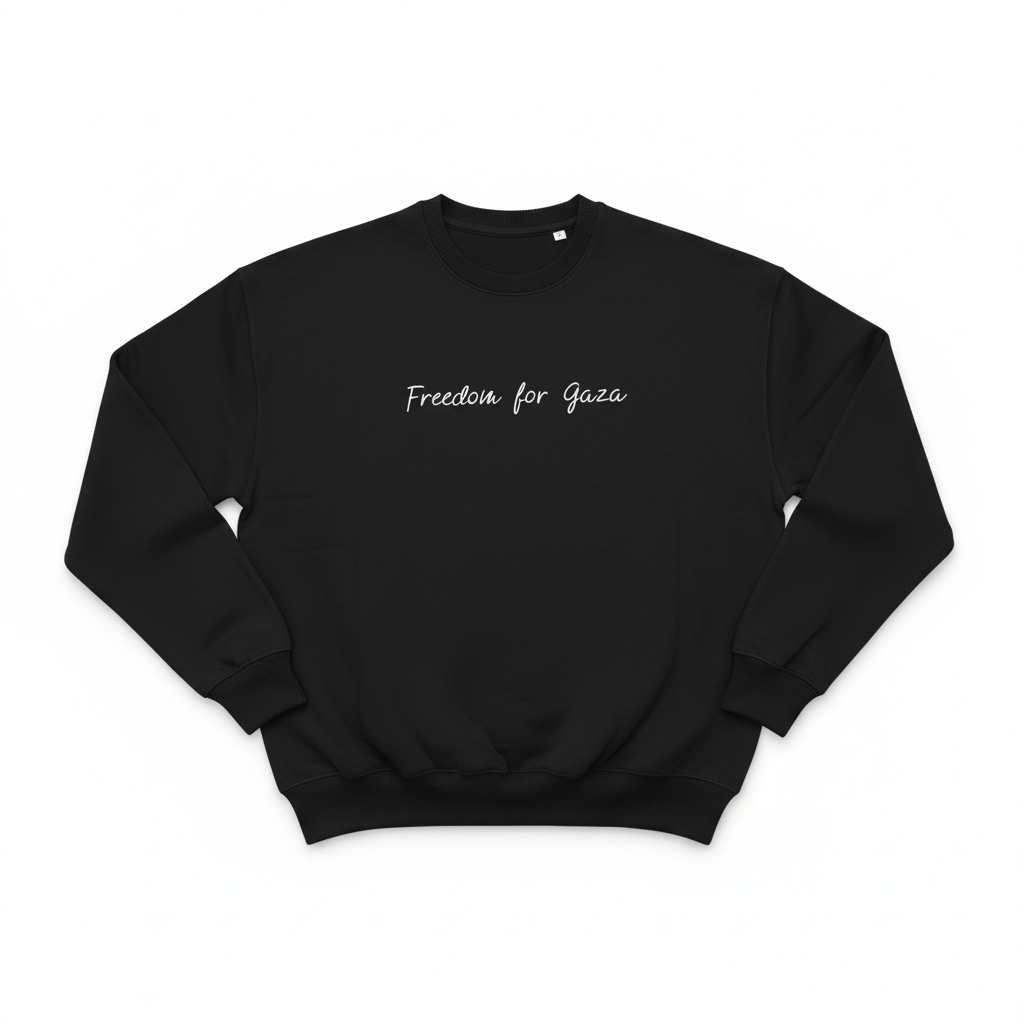 "Freedom for Gaza“ | Sweatshirt | black (m/f)