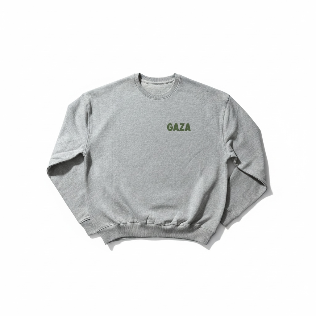 Gaza Briefmarke | Sweatshirt | grau (m/f)