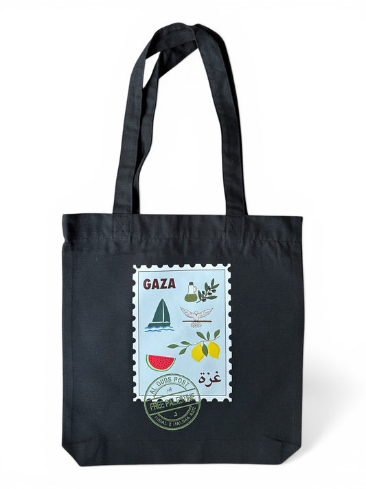 Gaza Briefmarke | Beutel | black