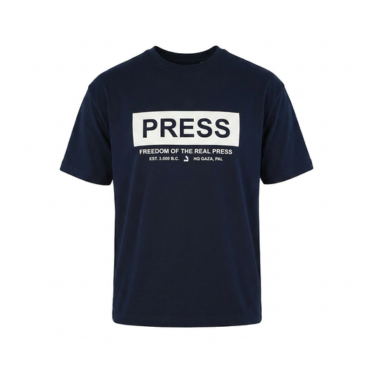 Press T-Shirt | Navy | m/f